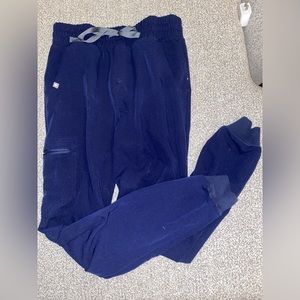 High Waisted Navy Figs Scrubs x2